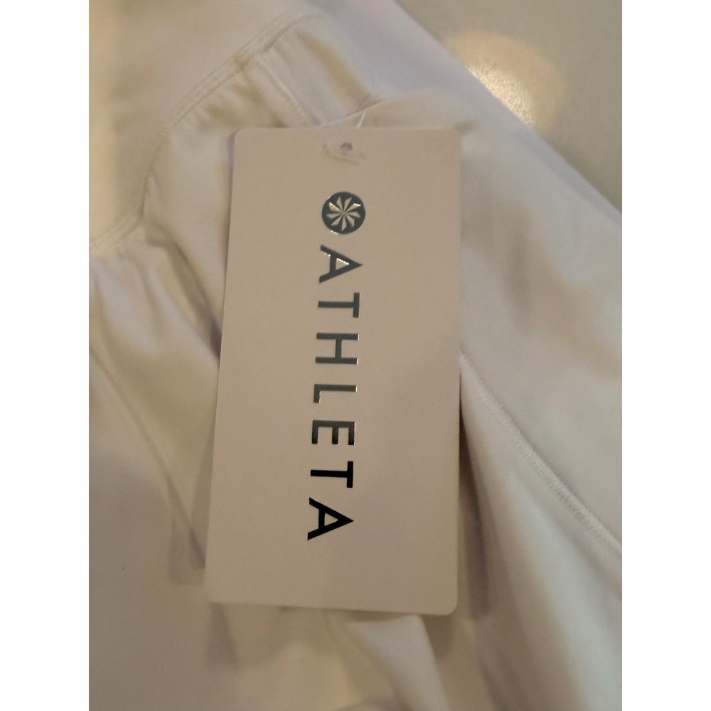 Athleta Salutation Stash 14.5 Skort White Powervita Tennis Golf Skirt XL New - Picture 9 of 11